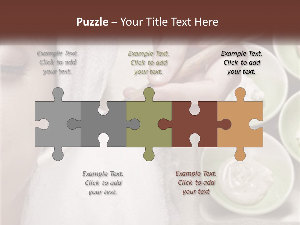 A Woman Getting A Facial Massage From A Spa Worker PowerPoint Template