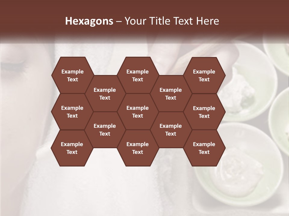 A Woman Getting A Facial Massage From A Spa Worker PowerPoint Template