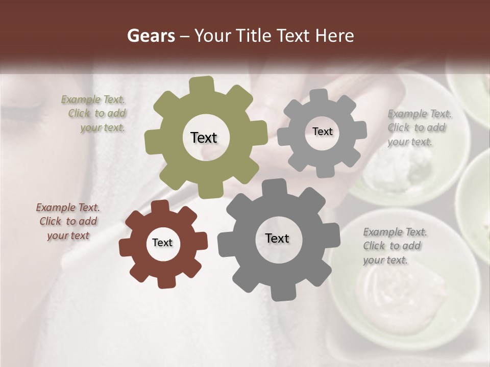 A Woman Getting A Facial Massage From A Spa Worker PowerPoint Template