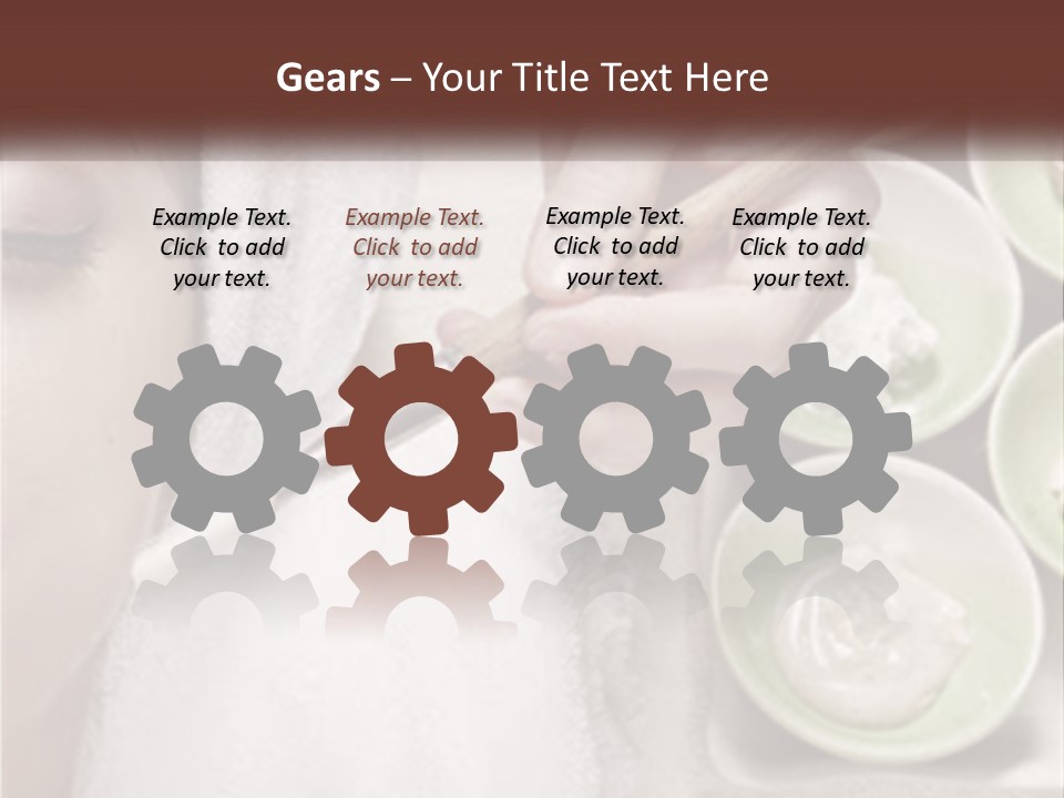 A Woman Getting A Facial Massage From A Spa Worker PowerPoint Template