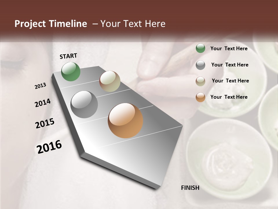 A Woman Getting A Facial Massage From A Spa Worker PowerPoint Template