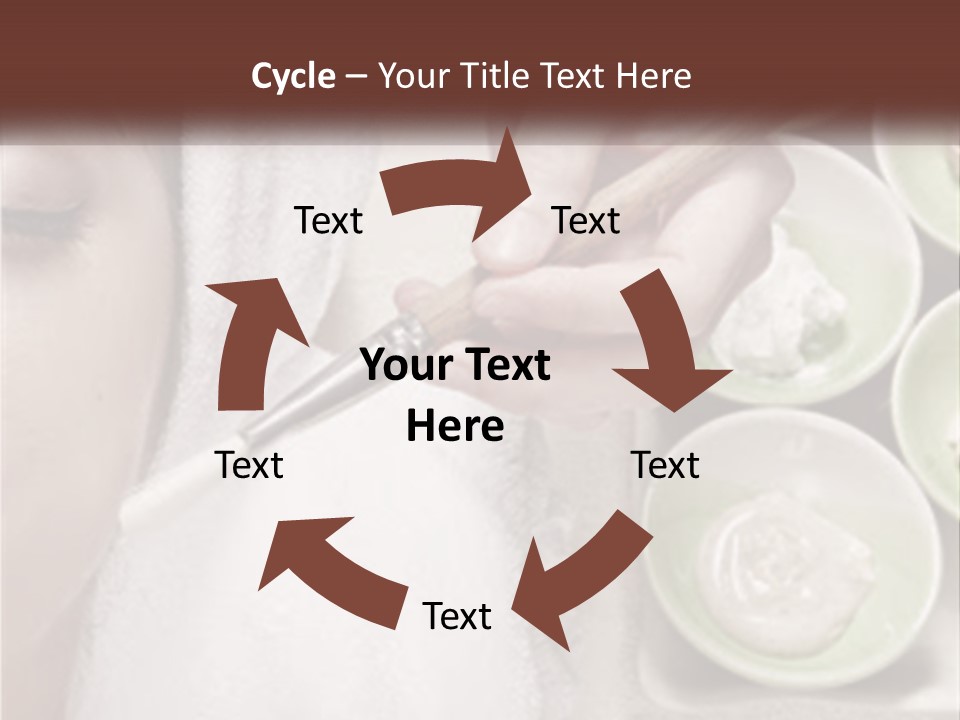 A Woman Getting A Facial Massage From A Spa Worker PowerPoint Template