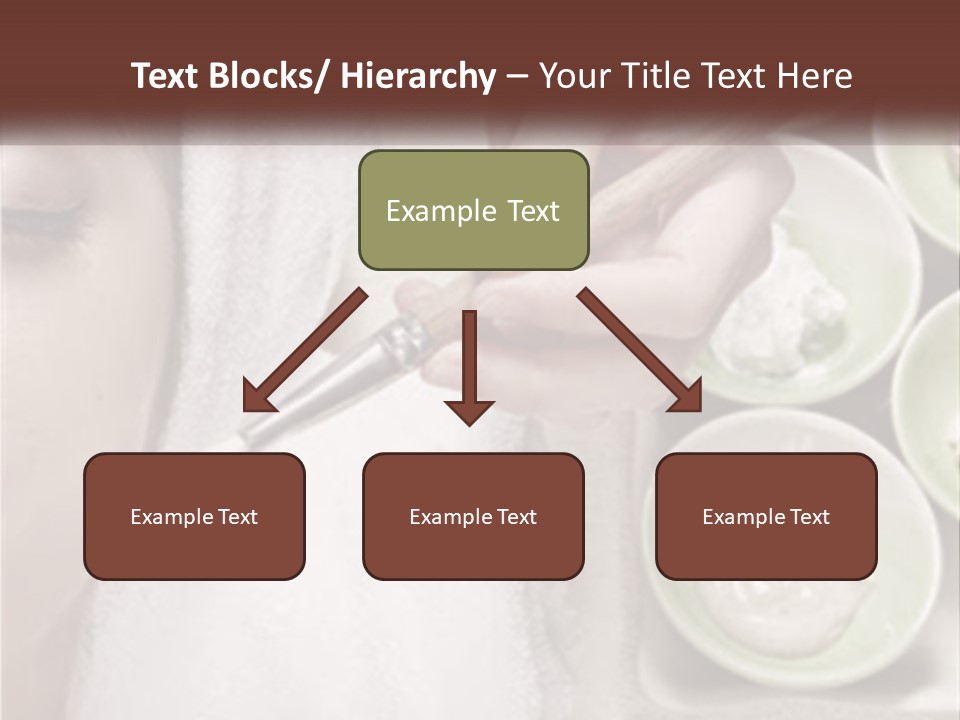 A Woman Getting A Facial Massage From A Spa Worker PowerPoint Template