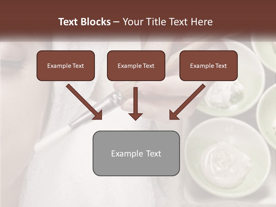 A Woman Getting A Facial Massage From A Spa Worker PowerPoint Template