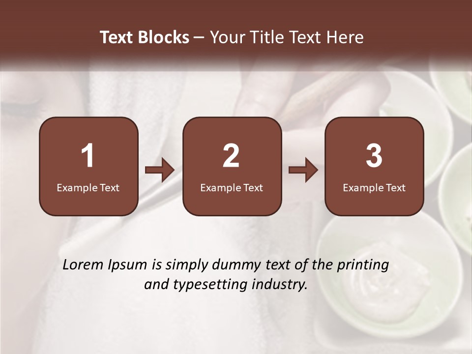 A Woman Getting A Facial Massage From A Spa Worker PowerPoint Template