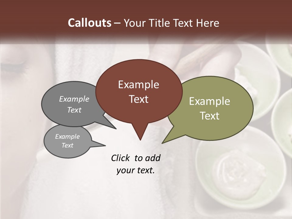 A Woman Getting A Facial Massage From A Spa Worker PowerPoint Template