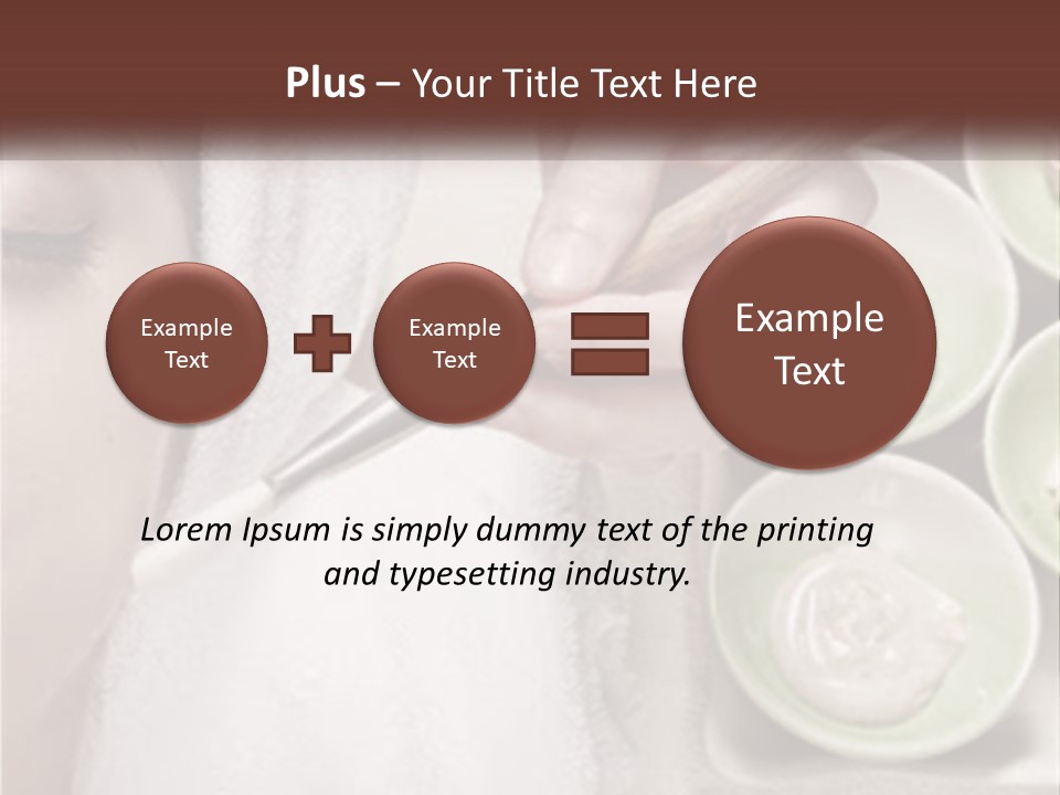 A Woman Getting A Facial Massage From A Spa Worker PowerPoint Template