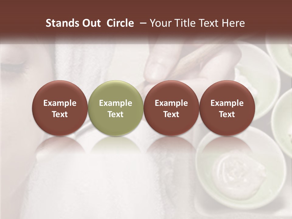 A Woman Getting A Facial Massage From A Spa Worker PowerPoint Template