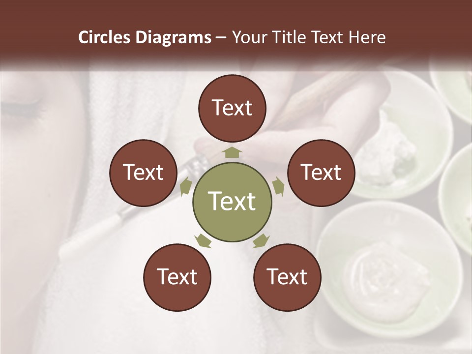 A Woman Getting A Facial Massage From A Spa Worker PowerPoint Template