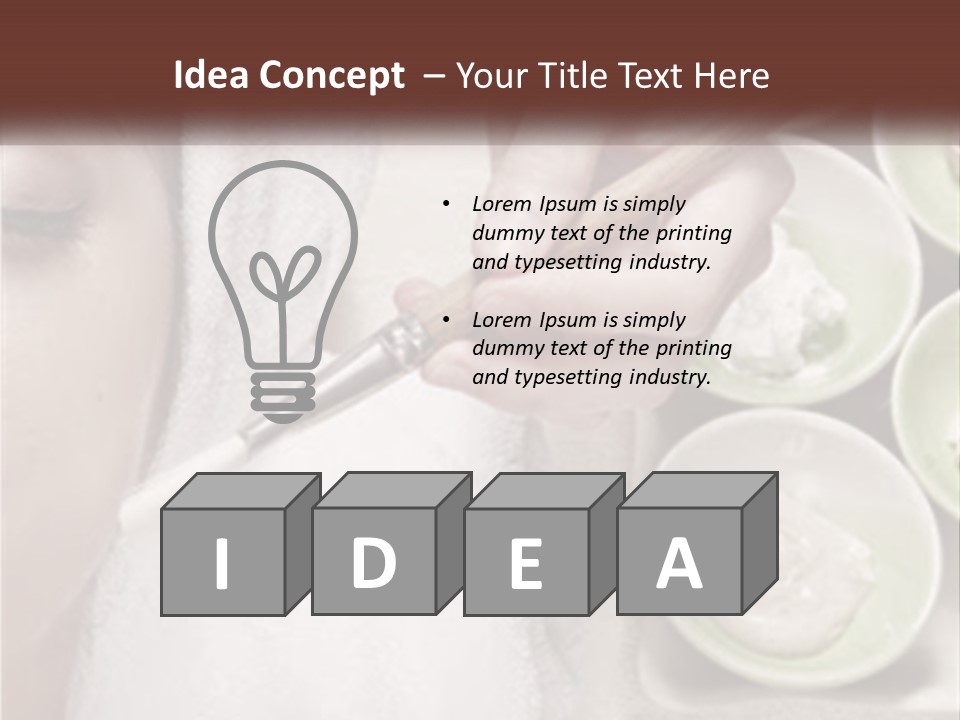 A Woman Getting A Facial Massage From A Spa Worker PowerPoint Template