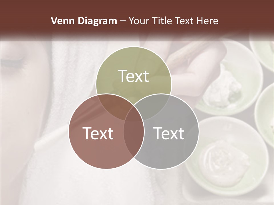 A Woman Getting A Facial Massage From A Spa Worker PowerPoint Template