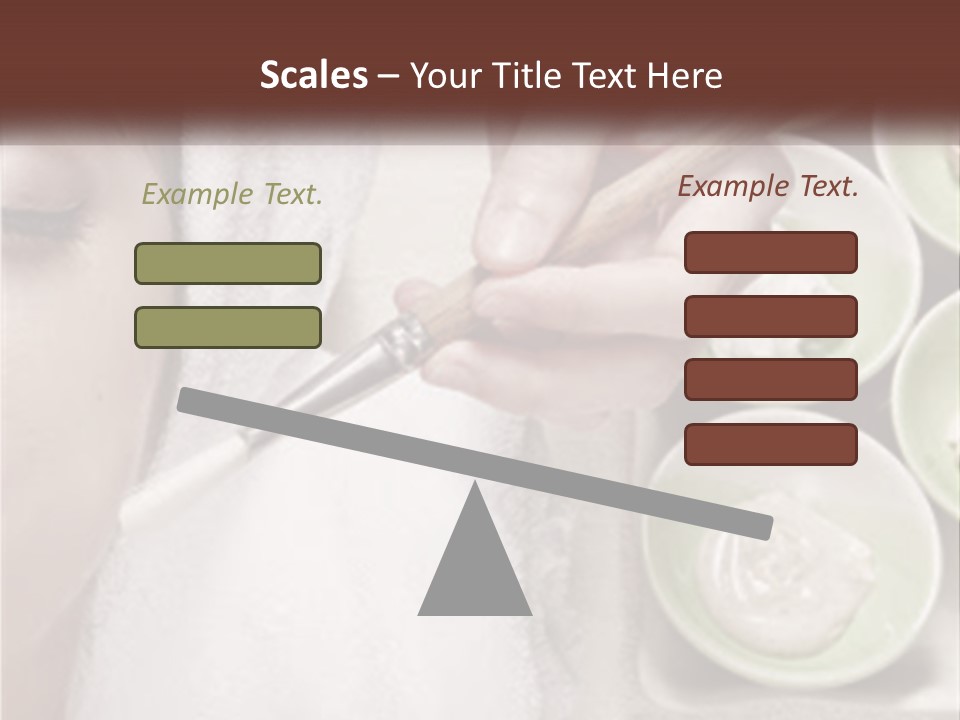 A Woman Getting A Facial Massage From A Spa Worker PowerPoint Template