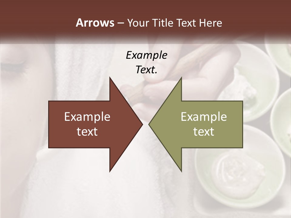 A Woman Getting A Facial Massage From A Spa Worker PowerPoint Template