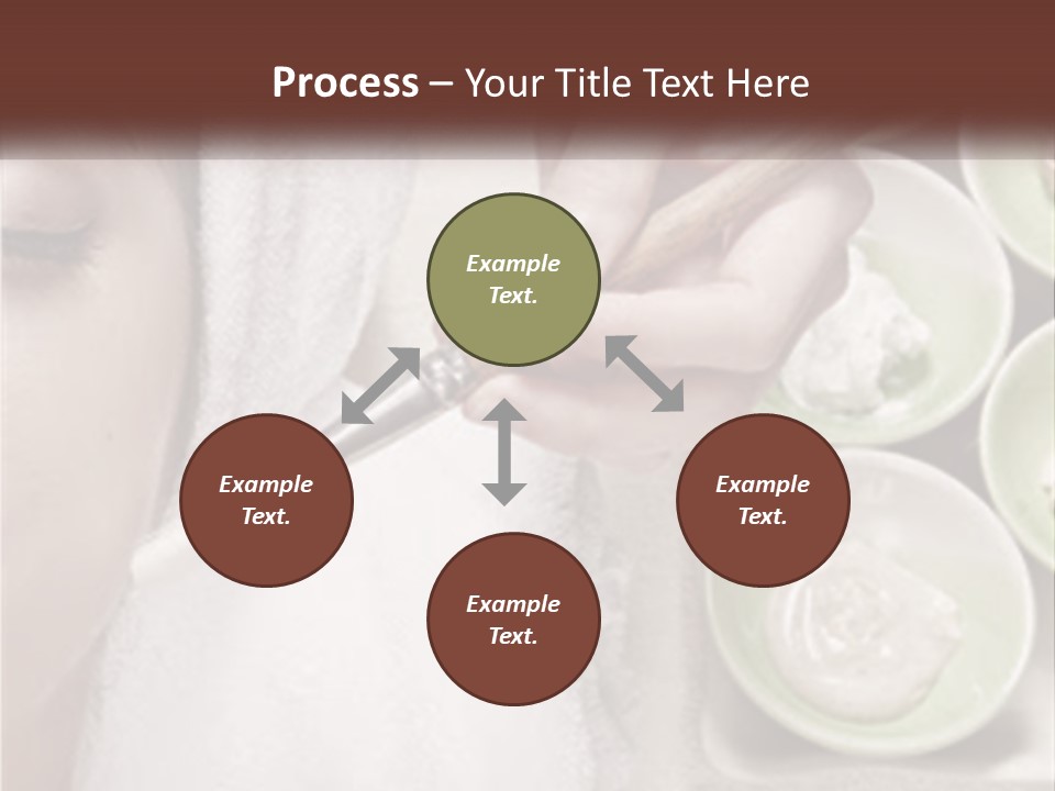 A Woman Getting A Facial Massage From A Spa Worker PowerPoint Template