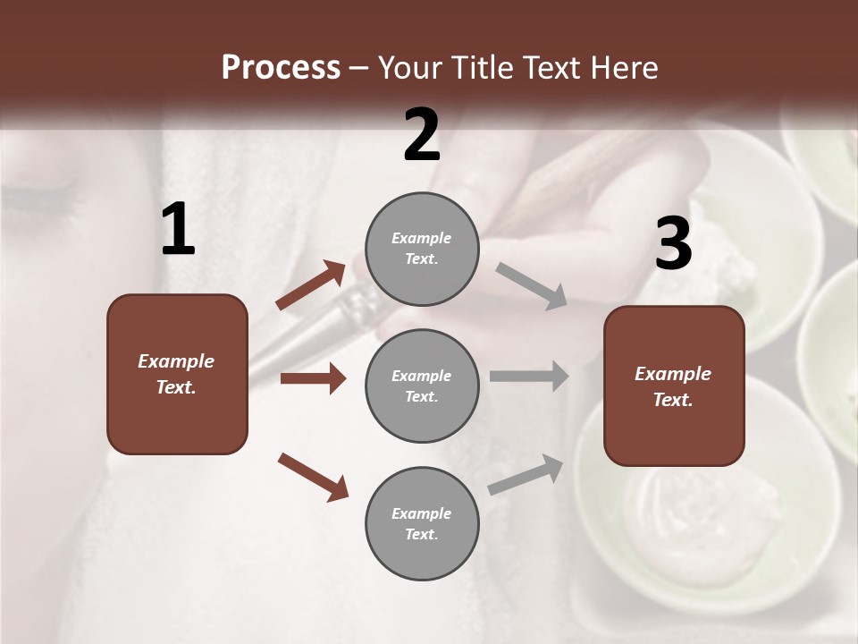 A Woman Getting A Facial Massage From A Spa Worker PowerPoint Template