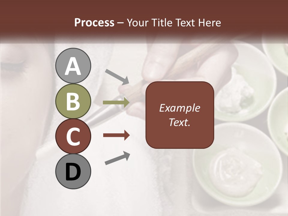 A Woman Getting A Facial Massage From A Spa Worker PowerPoint Template