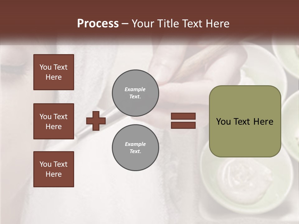 A Woman Getting A Facial Massage From A Spa Worker PowerPoint Template