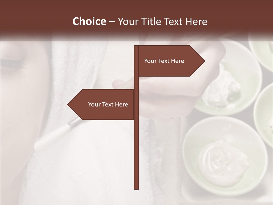 A Woman Getting A Facial Massage From A Spa Worker PowerPoint Template