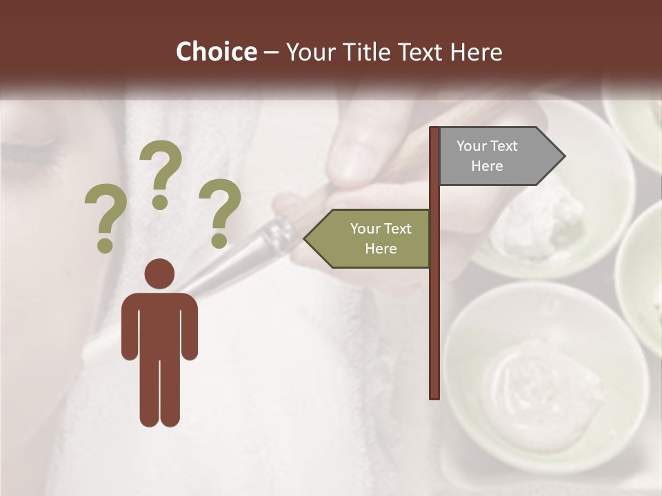 A Woman Getting A Facial Massage From A Spa Worker PowerPoint Template