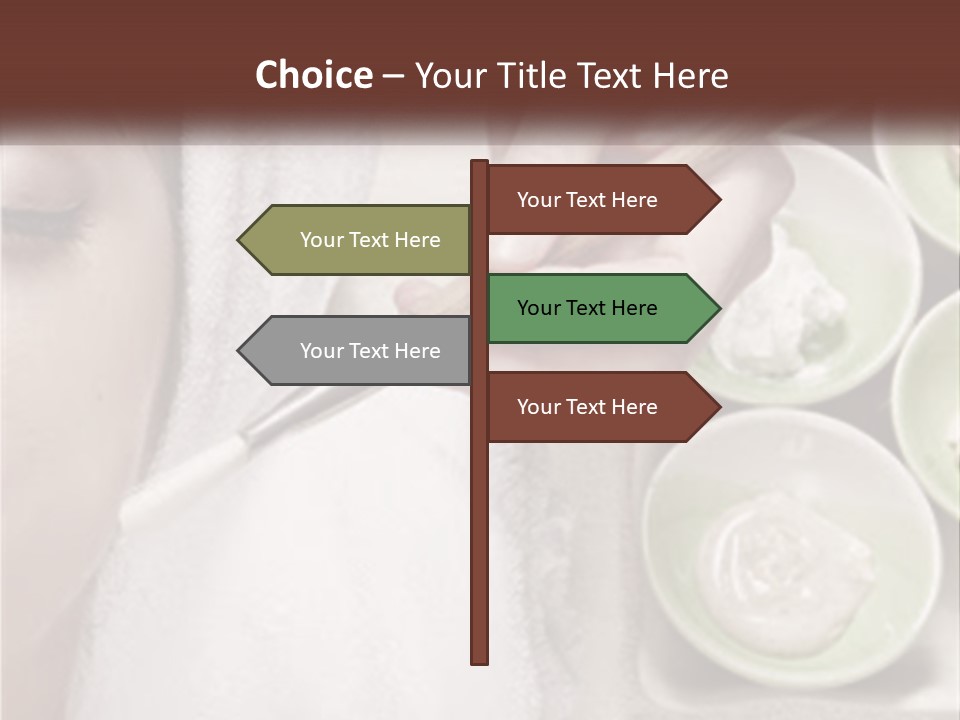 A Woman Getting A Facial Massage From A Spa Worker PowerPoint Template