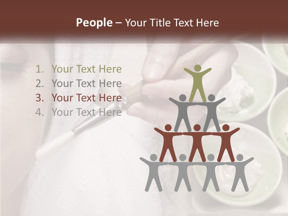 A Woman Getting A Facial Massage From A Spa Worker PowerPoint Template