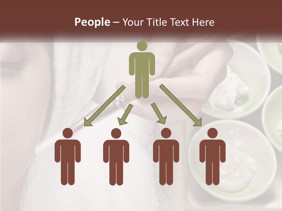 A Woman Getting A Facial Massage From A Spa Worker PowerPoint Template