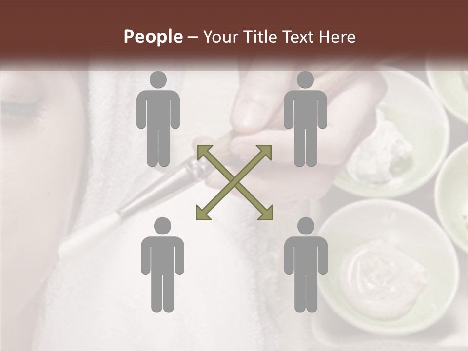 A Woman Getting A Facial Massage From A Spa Worker PowerPoint Template