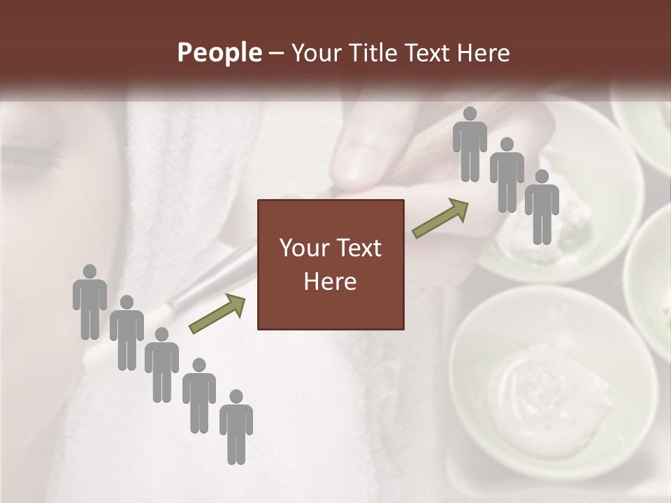 A Woman Getting A Facial Massage From A Spa Worker PowerPoint Template