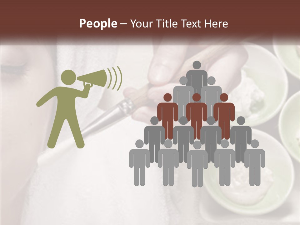 A Woman Getting A Facial Massage From A Spa Worker PowerPoint Template