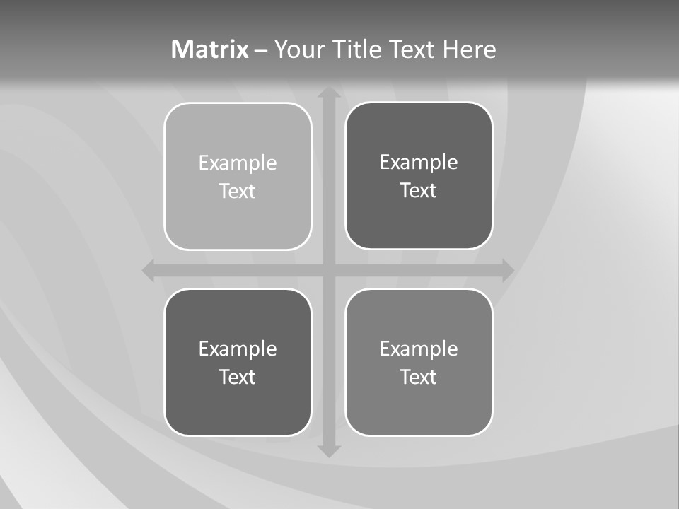 A Black And White Background With A Black And White Swirl PowerPoint Template