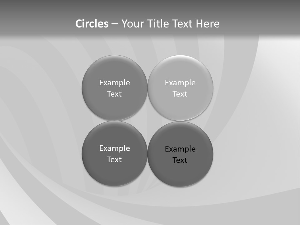 A Black And White Background With A Black And White Swirl PowerPoint Template