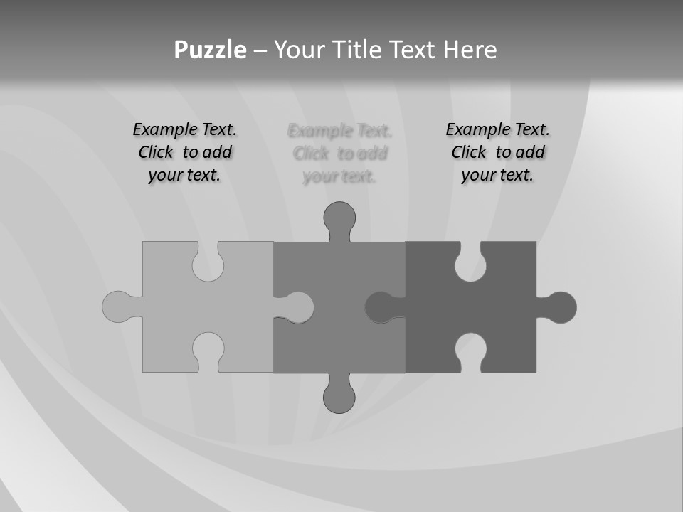 A Black And White Background With A Black And White Swirl PowerPoint Template