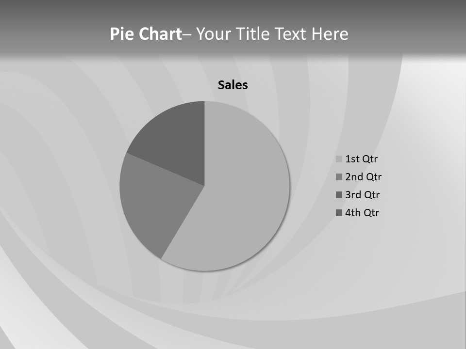 A Black And White Background With A Black And White Swirl PowerPoint Template