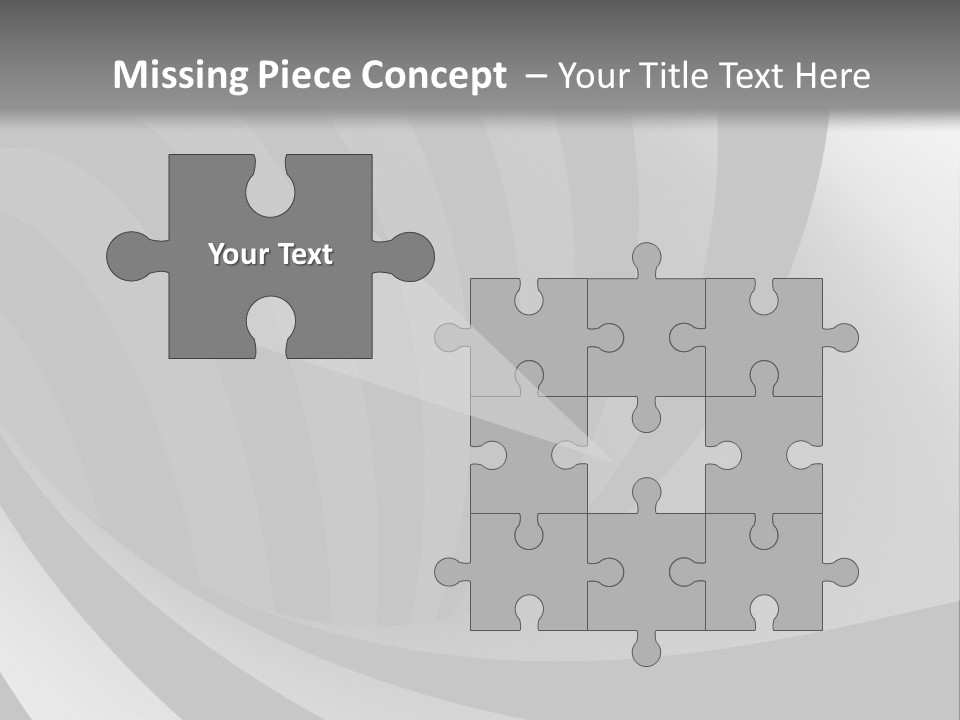 A Black And White Background With A Black And White Swirl PowerPoint Template