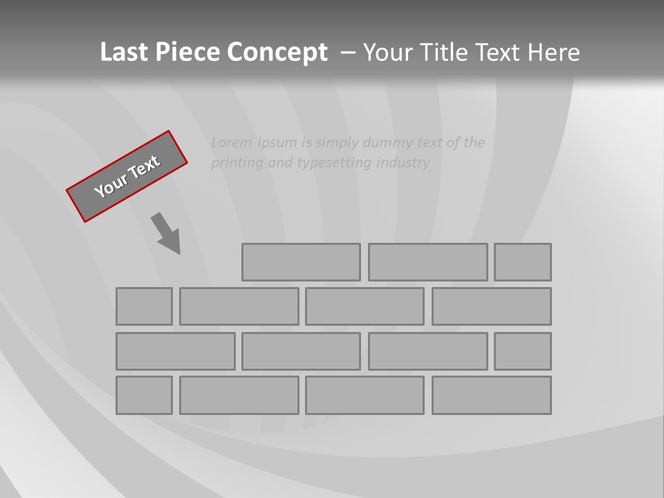 A Black And White Background With A Black And White Swirl PowerPoint Template