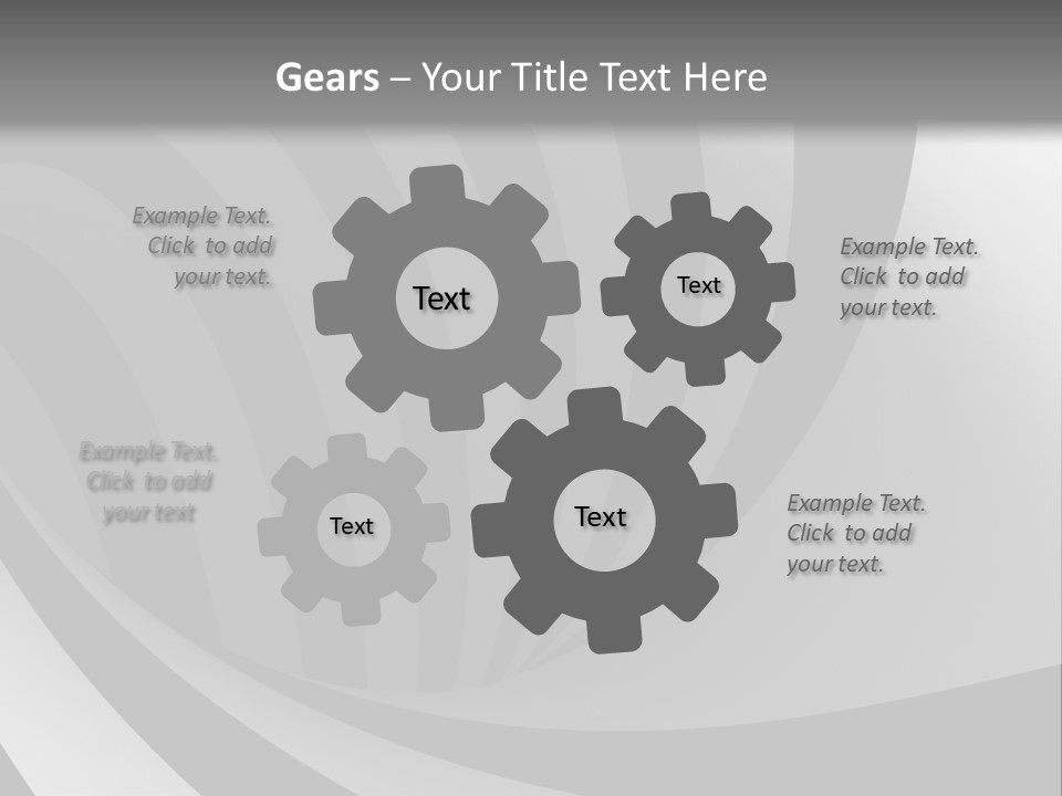 A Black And White Background With A Black And White Swirl PowerPoint Template