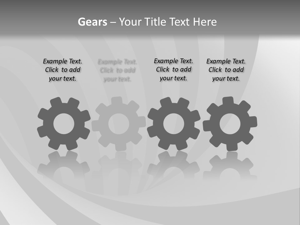 A Black And White Background With A Black And White Swirl PowerPoint Template