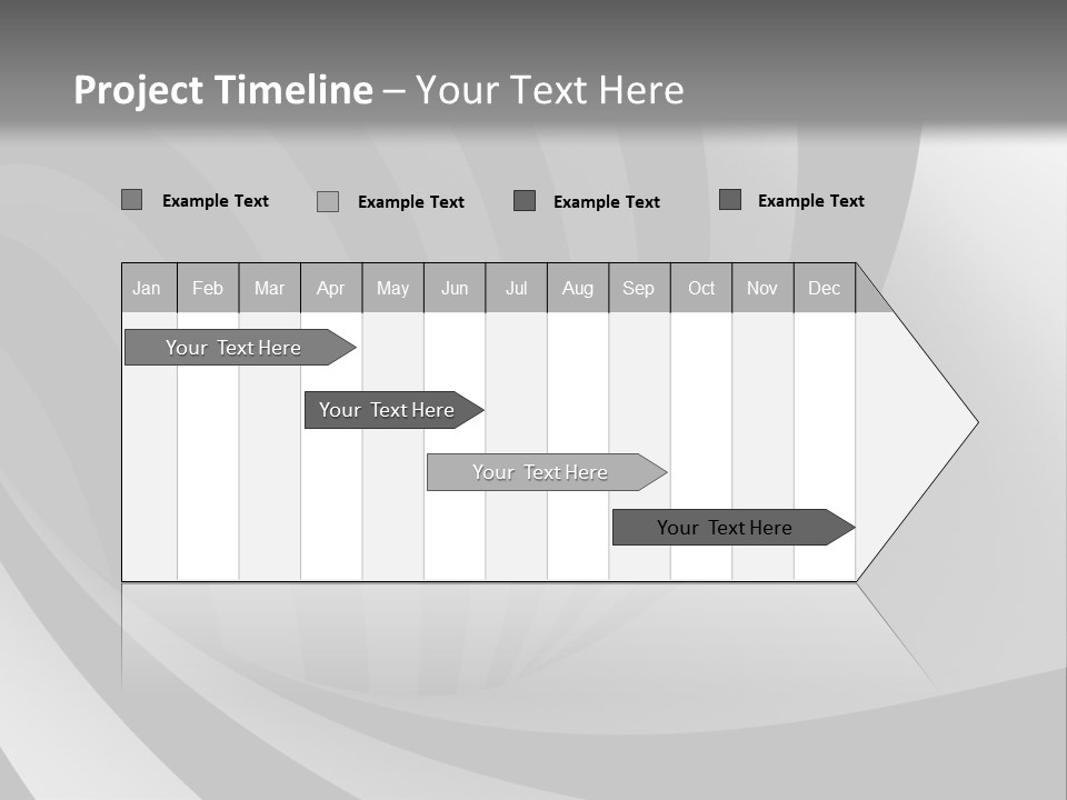 A Black And White Background With A Black And White Swirl PowerPoint Template