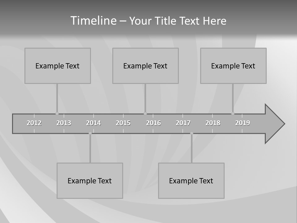 A Black And White Background With A Black And White Swirl PowerPoint Template