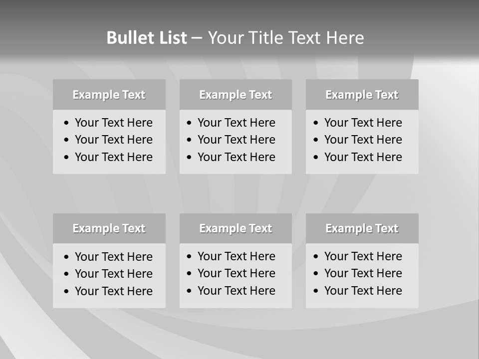 A Black And White Background With A Black And White Swirl PowerPoint Template