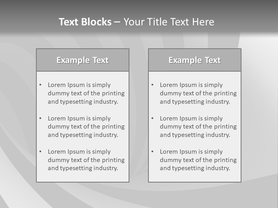 A Black And White Background With A Black And White Swirl PowerPoint Template