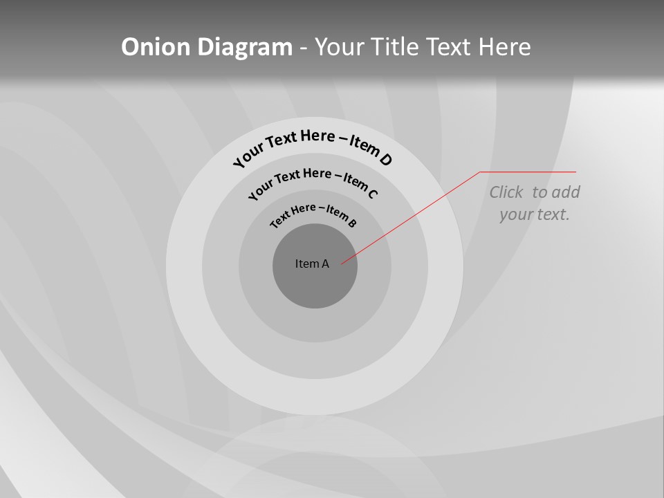 A Black And White Background With A Black And White Swirl PowerPoint Template