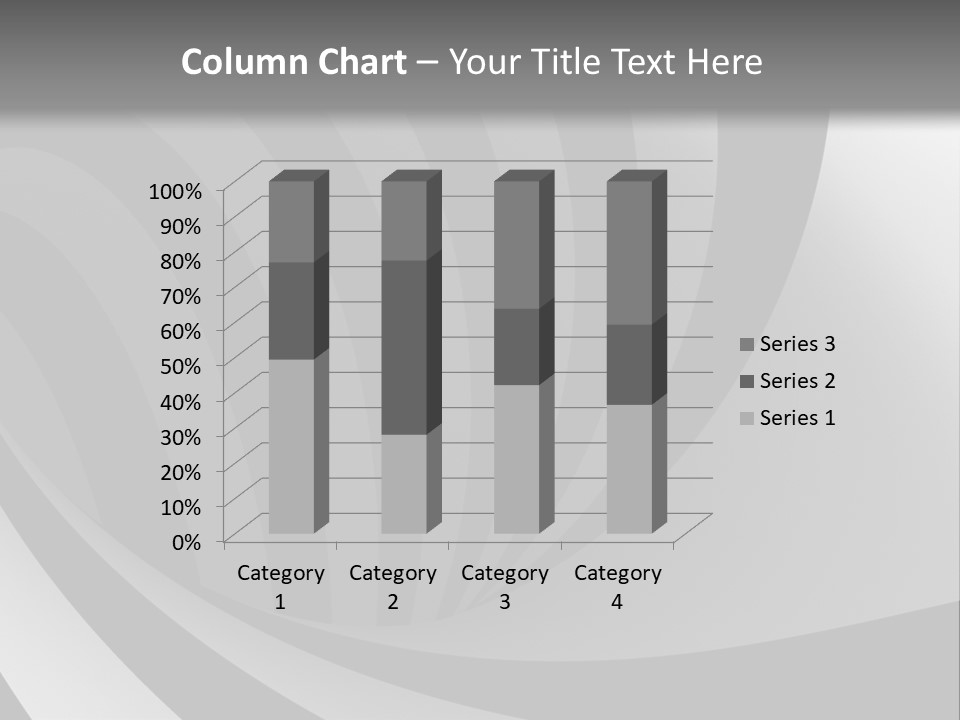 A Black And White Background With A Black And White Swirl PowerPoint Template