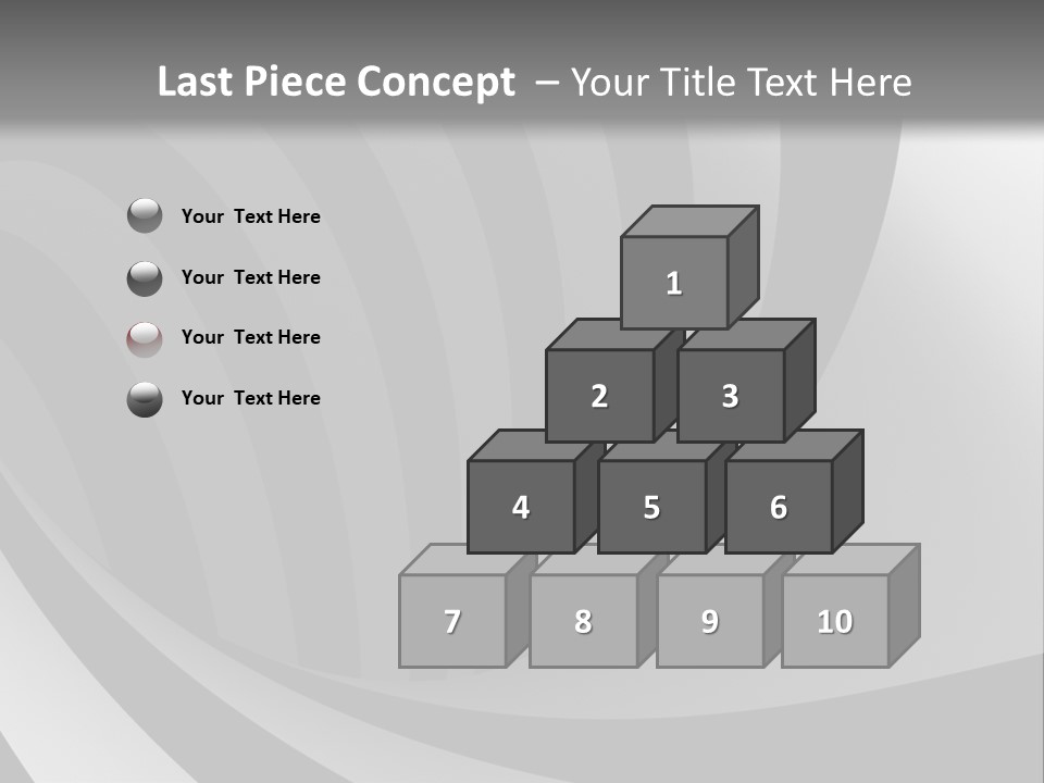 A Black And White Background With A Black And White Swirl PowerPoint Template