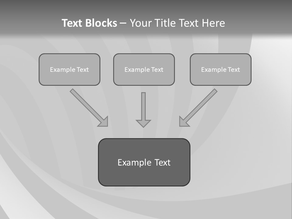 A Black And White Background With A Black And White Swirl PowerPoint Template