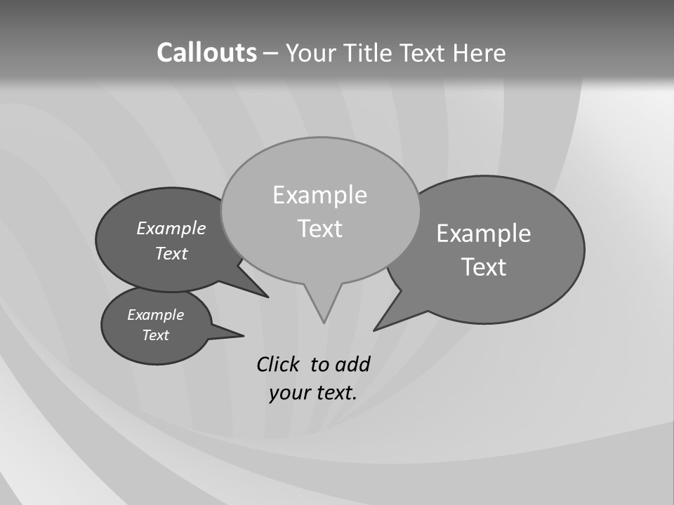 A Black And White Background With A Black And White Swirl PowerPoint Template