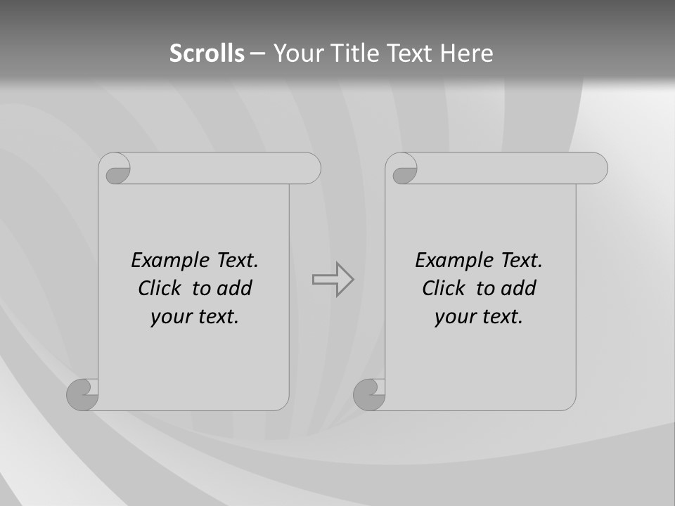 A Black And White Background With A Black And White Swirl PowerPoint Template