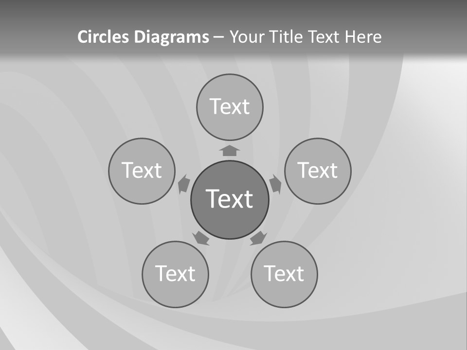 A Black And White Background With A Black And White Swirl PowerPoint Template