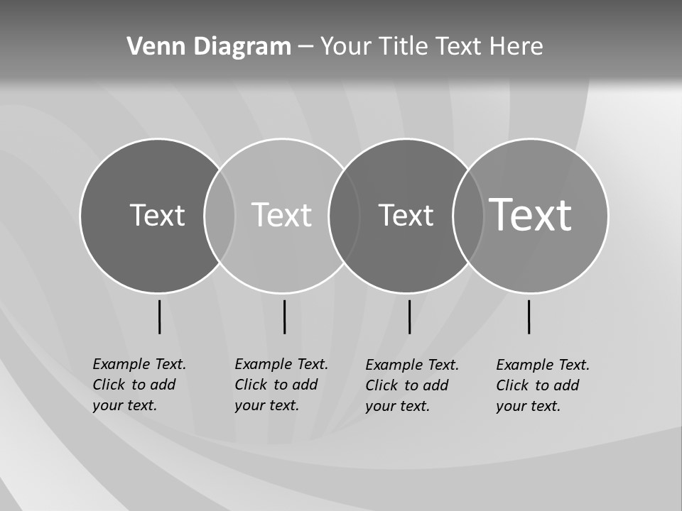 A Black And White Background With A Black And White Swirl PowerPoint Template