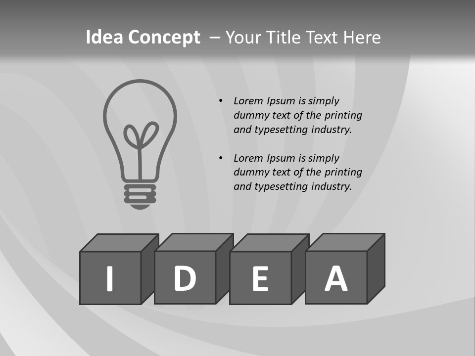 A Black And White Background With A Black And White Swirl PowerPoint Template